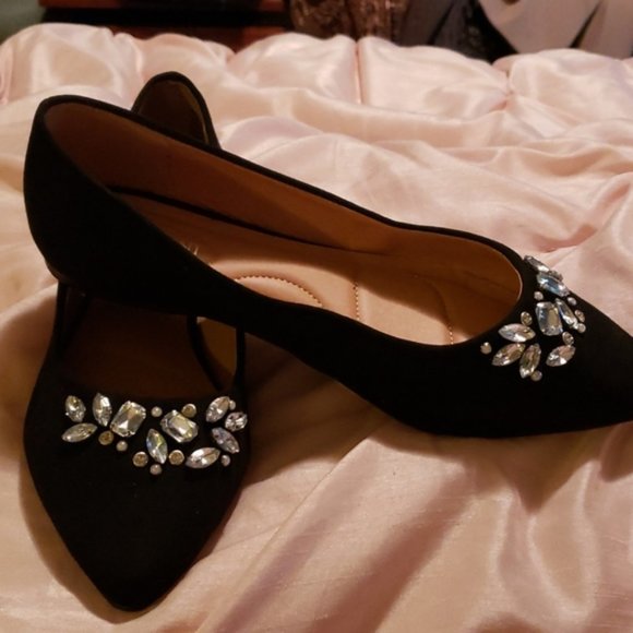 Lane Bryant Shoes - Gorgeous Crystal Ballet Flats